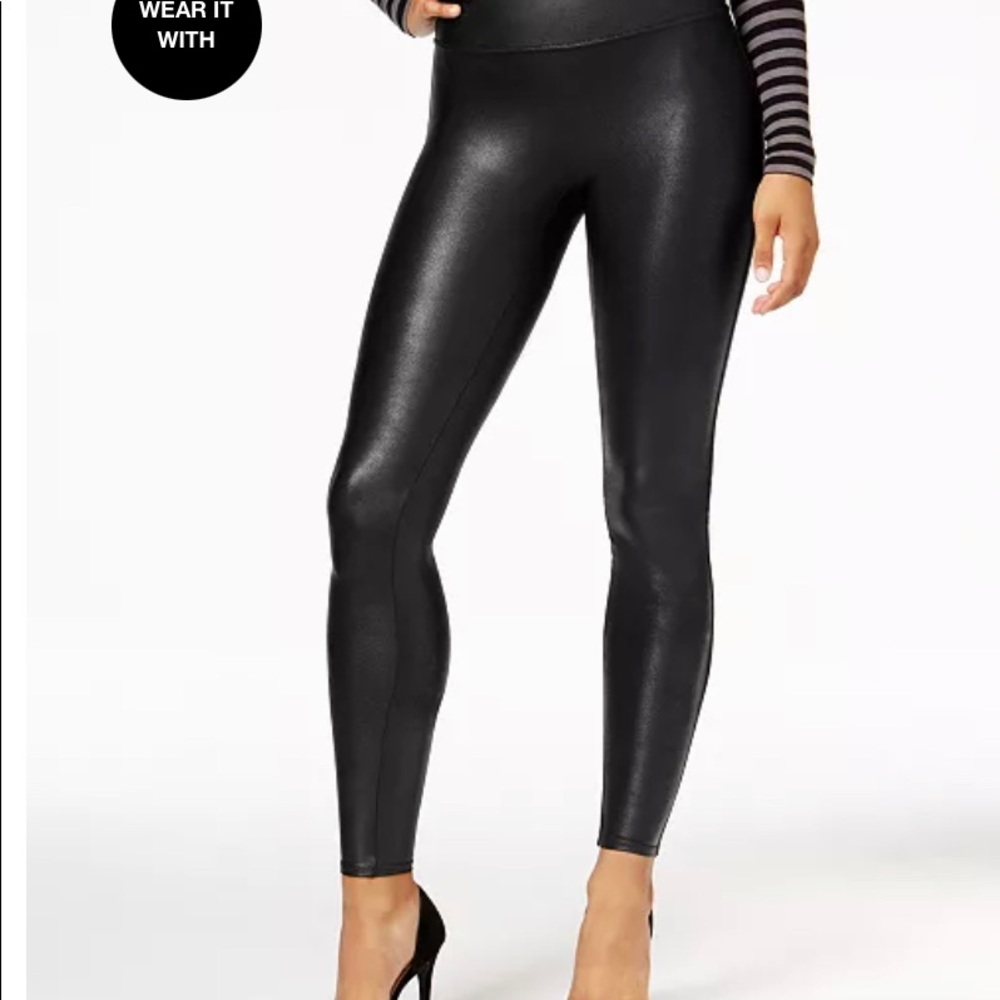 Spanx faux leather leggings
